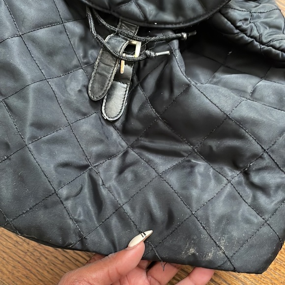 Nylon Quilted Backpack - Picture 5 of 5